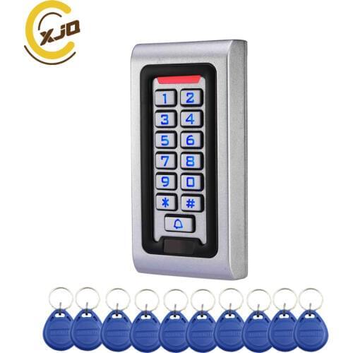 XJQ 125KHZ,IP68 Waterproof Metal Case RFID Proximity Card Keypad Access Control System 2000Users Standalone Door Access Control