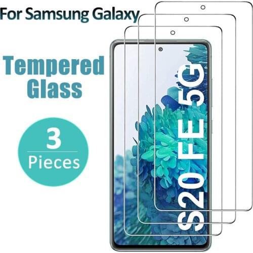 3 Pieces Cover Phone Glass for Samsung A51 A50 S20FE Screen Protector for Samsung A71 A70 A30 A40 A20s A10 A20e Protective Glass