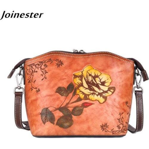 Crossbody Women Bag Leather Satchel Bag for Girls Handmade Messenger Shoulder Bags Ladies Clutches and Purses Leisure Beach Bag