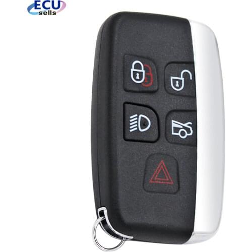 1PC,5PCS, Smart Remote Key Shell Case Fob 5 Button for Land Rover Range Rover Sport LR4 With Words