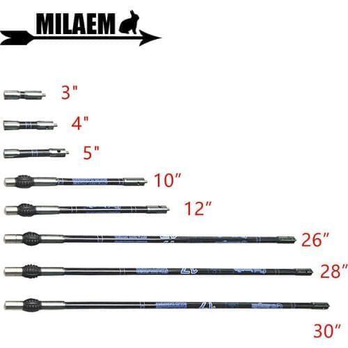 1pc Archery Carbon Stabilizer Balance Bar Stabilizer Rubber Damping Rod Shock Absorber Recurve Bow Shooting Accessories