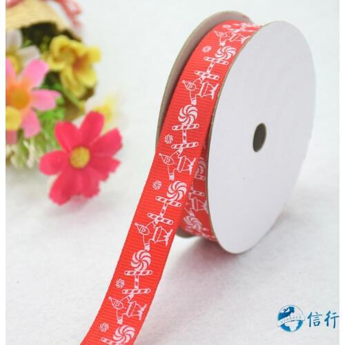 15mm width, printed Santa Claus ribbons Grosgrain ribbon,lace satin ribbons DIY hairbow accessories, gift package#3488