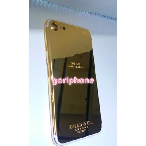 2020 hot sale ! For phone 7 7 plus real gold plated back housing free shipping