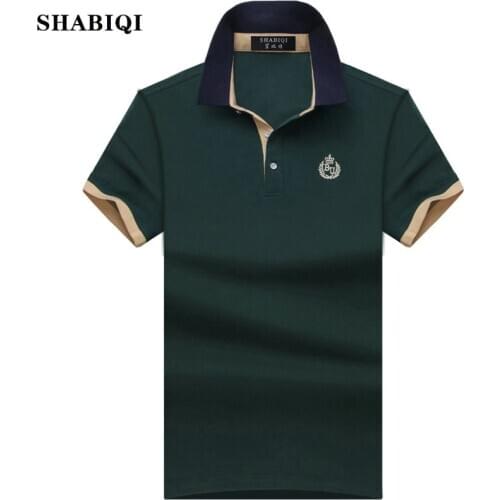 2021 brand Summer style Mens Regular Slim Lapel Embroidered Polo Shirts cotton men casual tops tees man poloshirts 7XL 8XL 9XL