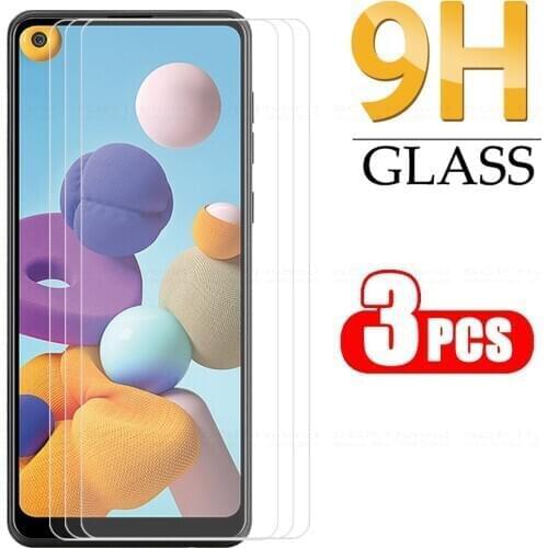 3pcs tempered Glass For samsung galaxy a21 2020 6.5'' sumsung a 21 21a samsunga21 safety armor protective Films