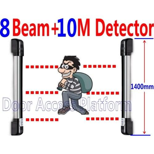 8 IR Light Beams+10 Meter Detect Distance Factory DIY Anti-thieves Window Sensor Gate Alarm Infrared Beam photocell safe control