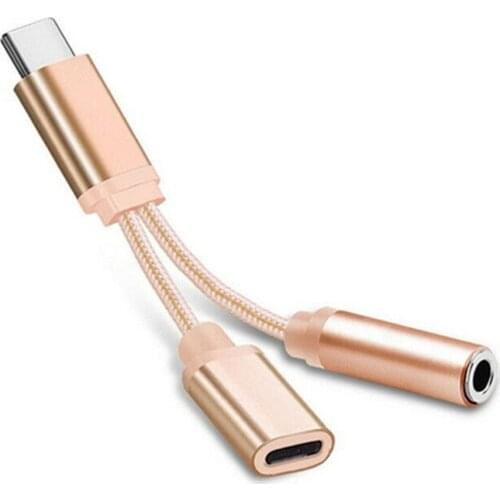 USB C to 3.5 mm Headphone Jack Adapter Compatible with Type C to Headphone Auxiliary Cable Digital Audio Converter