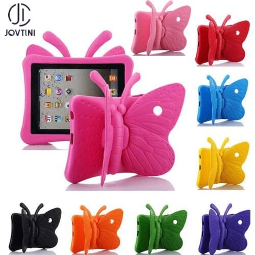 Case For iPad 2 / 3 / 4 EVA Full Shockproof 3D Cartoon Butterfly Stand Kids Tablet Cover For iPad 2 / 3 / 4 Protective Case