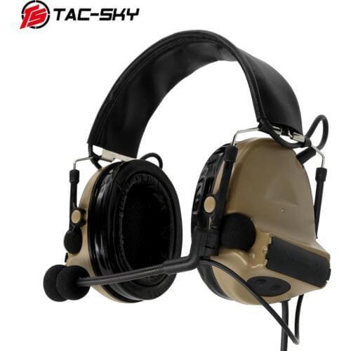 COMTAC II TAC-SKY COMTAC comtac ii silicone earmuff version hunting noise reduction air gun military shooting tactical headsetDE