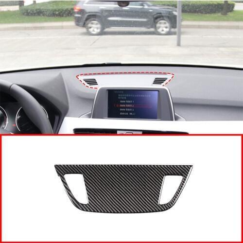 For BMW X1 F48 2016-2020 Car Interior Carbon Fiber Instrument Panel Air Outlet Frame Decoration Cover Trim Accessories
