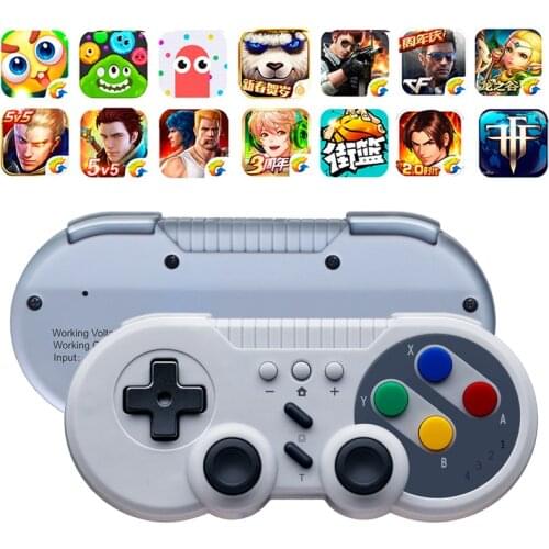 500mAh Retro Wireless Bluetooth Gamepad Joystick Controller Without Root With D-pad Button For Switch Pro Windows Steam