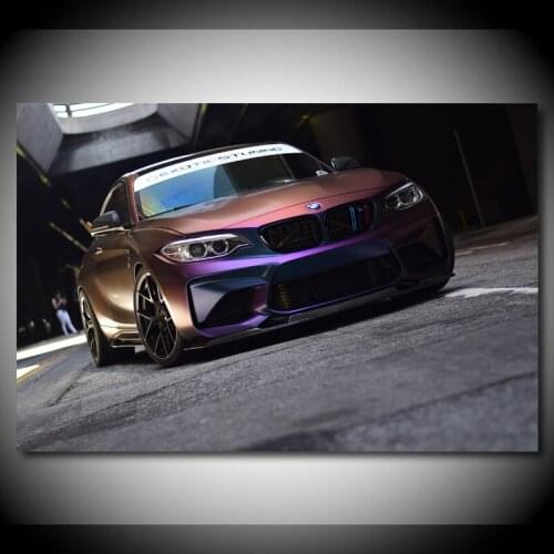 Canvas Paintings Sport Car B M W M2 Tuning Vehicle Modern Wall Art Picture Posters HD Print for Living Room Decor