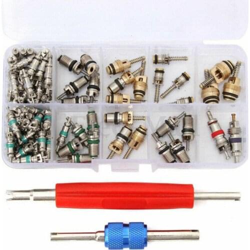 102 Pcs/Set Auto Car R12 &R134a A/C Air Conditioners Valve Core Remover Tool Kit