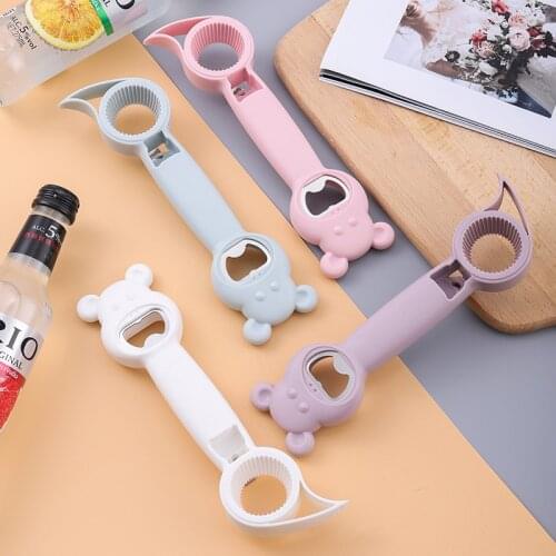 Multifunctional Four-In-One Can Opener Household Wine Beer Bottle Opener Kitchen Bar Bottle Opener Cap Screwing Device Home Tool