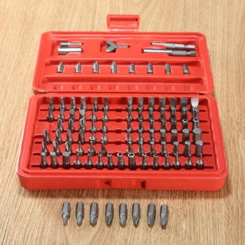 100Pcs/Box Screwdriver Security Drill Bit Set Hex Key Wrench Magnetic Holder Impact Driver Socket Adapter Kit Hand Tool Parts