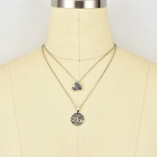 New Necklace Selling National Bohemia Style Necklace Popular Womens Flower Multilayer Simple Necklace Fashion Jewelry Wholesale