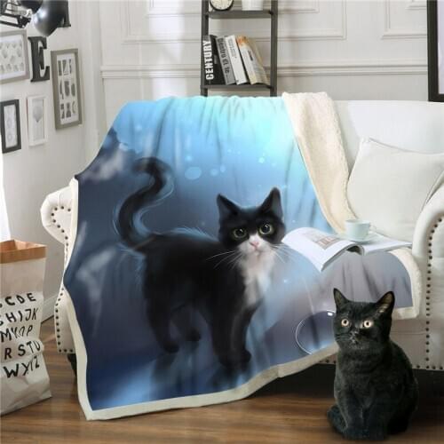 Digital Art Star Lions Dog Polar Fleece Warm Keeping Throw Blanket For Kids And Adult Winter blanket Animal Custom blanket