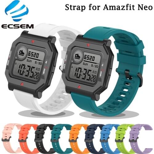 Silicone strap for Amazfit Neo smart watch acccessories wristband sport adjustable strap for huami amazfit neo bracelet loop