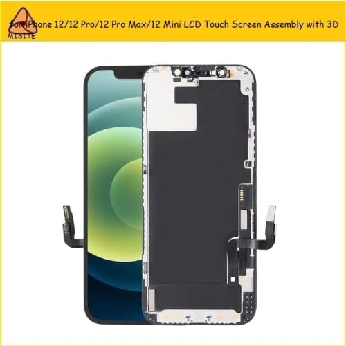 AAA+++ OLED For iPhone 12 Pro MaxLCD Touch Screen Display Assembly With 3D Force Touch True Tone No Dead Pixel