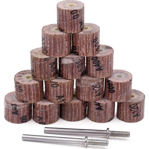 10pcs Sandpaper Grinding Wheel For Dremel Tools Accessories Mini Drill Rotary Tool Abrasive Buffing For Woodworking