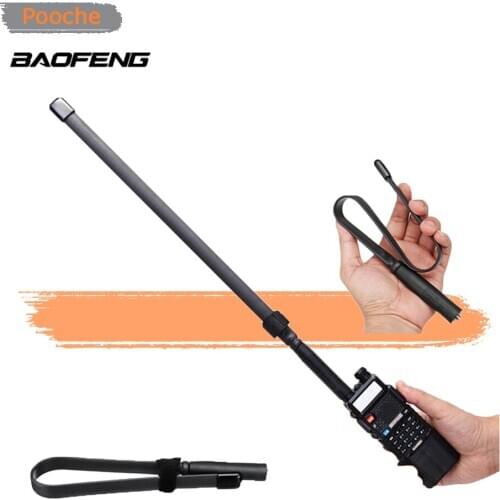 Foldable CS Tactical Antenna SMA-Female Tactical Antenna 33cm 47cm 72cm 108cm Dual Band 136-174/400-470Mhz Tactical Antenna