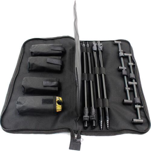 Water-resistant Nylon Fishing Buzz Bar Bag Pouch Fishing Bite Alarm Case for Buzzer Bite Alarm Bank Stick Rod Rest Carp Fishing