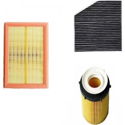 Air Filter+cabin Filter+oil Filter 3pcs for Mercedes Benz C-class W205 A205 C205 S205 2013-2019 C160 C180 C200 C250 C300 C350e