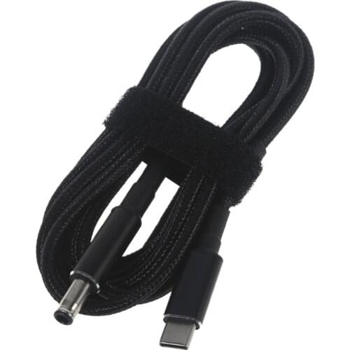 Y1AE Fast Charging Power Cable PD 100W Type-C to DC 5.0x1.0mm Wire for Computer