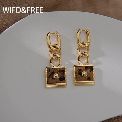 Wild & Free Women U Shape Hoop Earrings Trend Drop Earrings Long Hanging Earring Personality Jewelry for Women Gift for Friends