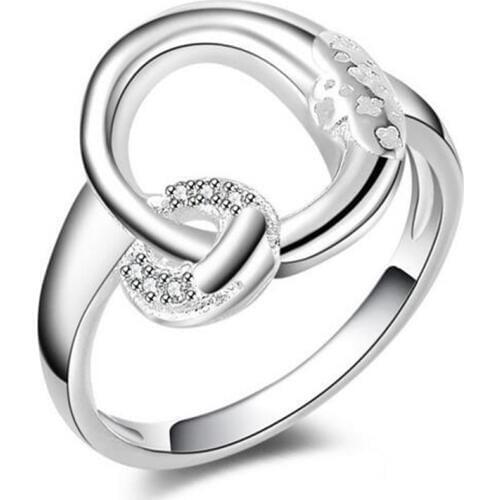 Rainbow Jewel Engagement AAAAA Cubic Zircon Fashion Rings Real 925 sterling silver wedding ring bridal Jewelry for women #137