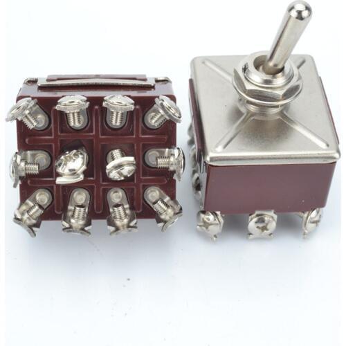1PCS E-TEN 403 12pin ON-OFF-ON 12mm toggle switch rocker switch toggles