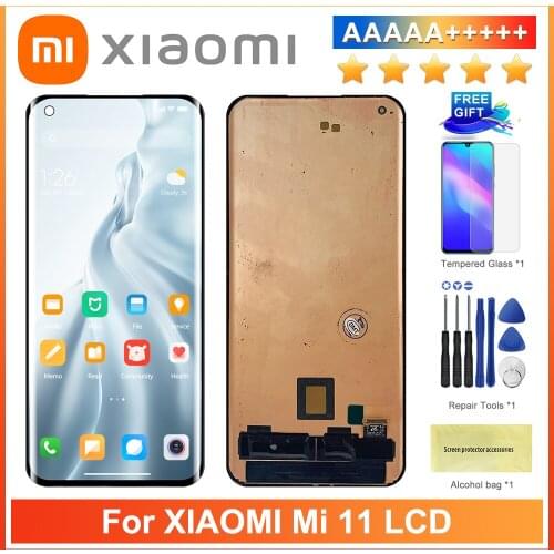 100% Original 6.81" LCD Replacement For Xiaomi Mi 11 LCD Display Touch Panel Assembly Digitizer For Xiaomi 11 Screen