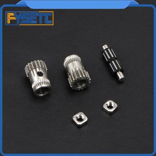 2Sets Cloned Btech Dual Gears DIY Prusa i3 Steel Pulleys Kit Gears Extrusion Wheel For Prusa i3 MK2/MK3 3D Printer Part