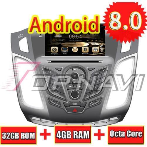 TOPNAVI Octa Core Android 8.0 Car Radio Stereo GPS Navigation for FORD FOCUS 2012 2DIN separated Car DVD Multimedia Audio Player