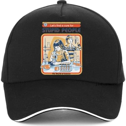 Find a Cure for Stupid People Devil Letter Print Baseball cap Women Casual sunhat demon Satan men adjustable Snapback hats bone