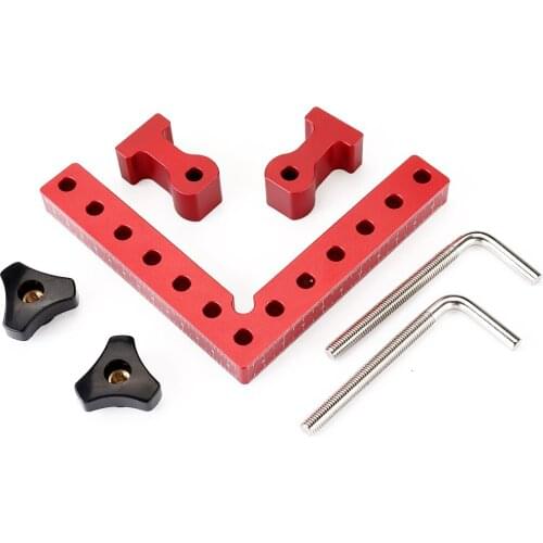 Drillpro Woodworking Tool Precision Clamping L-Shaped Auxiliary Fixture Splicing Board Positioning Panel Fixed Clip Square Ruler