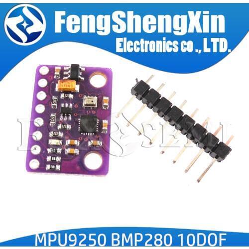 MPU-9250 MPU9250 BMP280 SPI IIC/I2C 10DOF Acceleration Gyroscope Compass 9-Axis Sensor Board Module GY-91 For Arduino 3-5V
