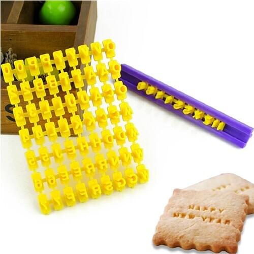 Luyou 1set Alphabet Number Cookies Biscuit Letter Stamp Embosser Fondant Cake Decorating Mold Braking Cutting FM1553