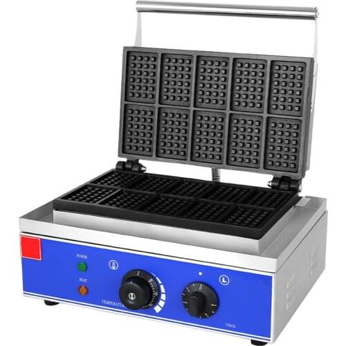 Commercial Non-stick Waffle Maker Electric Thermal Lattice Making Machine Square Small Lattice Machine