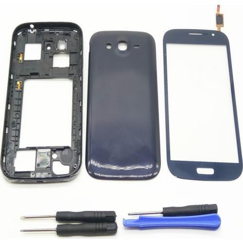 For Samsung Galaxy Grand Duos GT-i9082 i9082 i9080 Housing Front Chassis Frame +Battery Cover+Touch Screen Digitizer Sensor+Kits