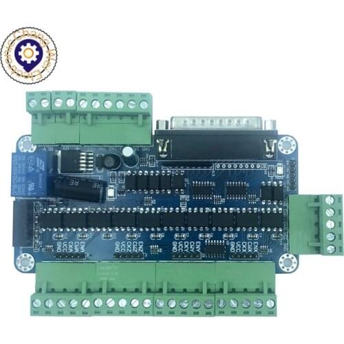 Mach3 5 axis CNC controller del motore passo-passo bordo di 12-60VDC di alimentazione Bordo di Sblocco (fotoaccoppiatore ad alta