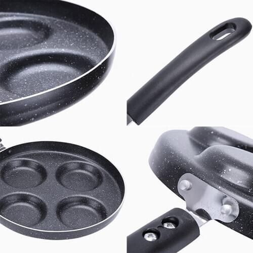Outdoor Round Shape Egg Pancake Non Stick Pot Fry Frying Kitchen Pan 24cm
