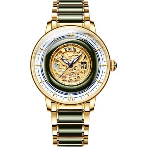 2019 New Luxury Top Jade Men Watch Brand masterpiece Man Watches Mechanical Luminous Business Fashion Creative Jade Male Clock