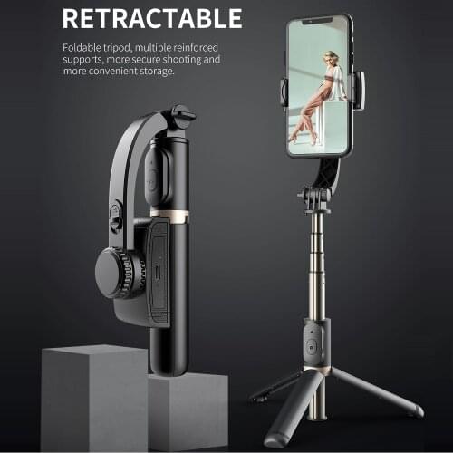 New GS30 Stabilizer Tripod Selfie Stick with Bluetooth Door Open One-piece Live Desktop Stand Wireless Bluetooth Selfie Stick