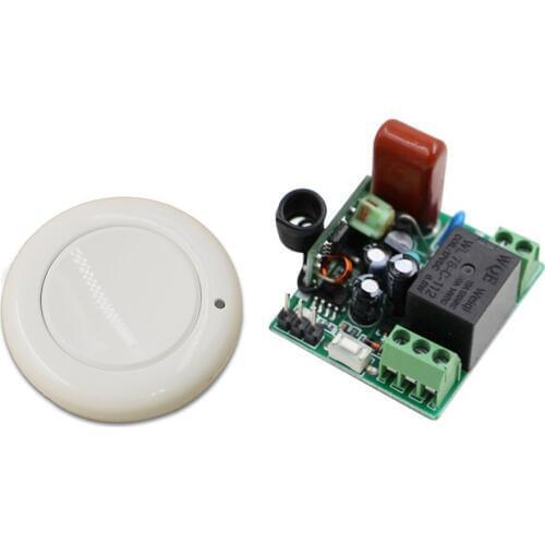 New Wireless 1 Channels ON/OFF 220V Lamp Remote Control Switch Receiver Transmitter Can be Used in Household Stairs Corridor