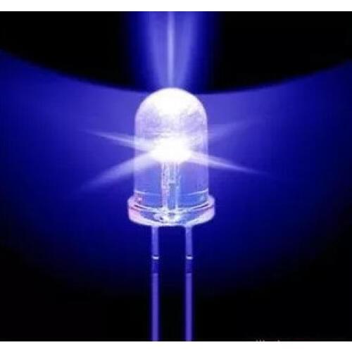 Wholesale 100 pcs Blue 5mm Round Super bright emitting diode LED bulb lamp Light 5000MCD