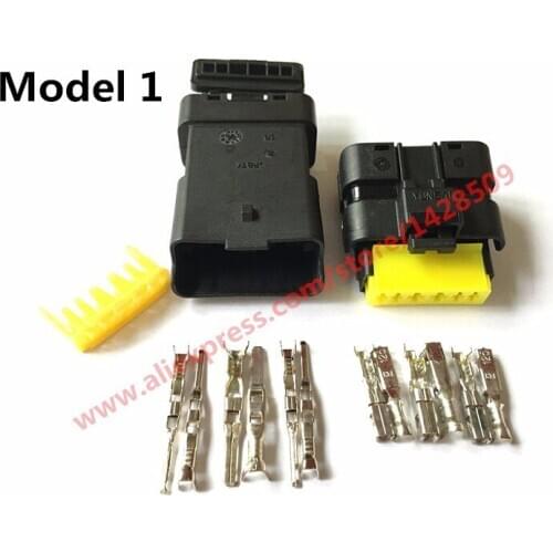 10 Set FCI 6 pin male female gray Accelerator pedal auto connector for citroen Peugeot Renault 211PL069S0049 211PC069S0049