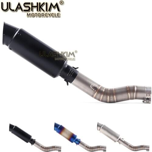 Motorcycle Full System Exhaust Escape Middle Link Pipe Slip On For suzuki GSXR1000 GSX R1000 GSXR 1000 2003-2006 2003-2006