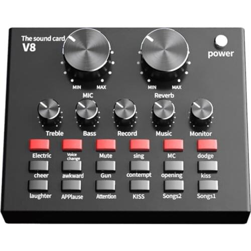 BM 800 Studio Microphone Kits With V8 Sound Card BM800 Condenser Professional Microphone For Computer Recording Podcast Gaming