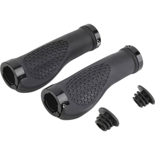 1 Pair MTB Road Cycling Skid-Proof Grips Anti-Skid Rubber Bicycle Grips Mountain Bike Lock On Bicycle Handlebars Grips Wholesell